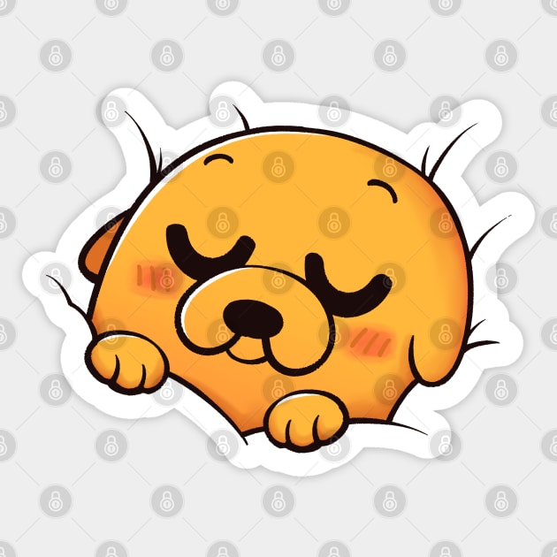 sleeping Jake, Adventure time Sticker by marceloosapo